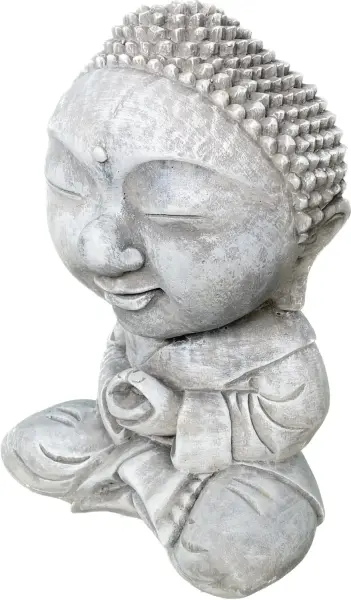 Product image 5 of the product “Nima - Sitting monk with big head, 30 cm H | cast stone ”