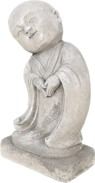 Product image 5 of the product “Ling - Monk, standing, bent sideways, 34 cm H | cast stone ”
