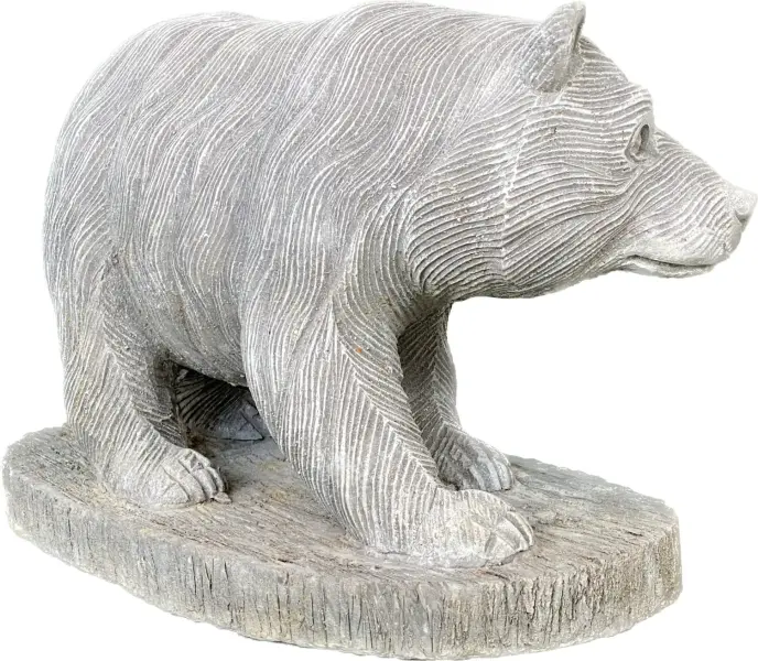 Product image 7 of the product “Jack - Running bear on pedestal. 33cm L | cast stone ”
