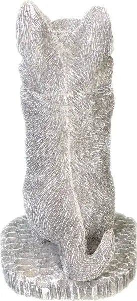 Product image 7 of the product “Sammy - Standing kitten on a pedestal, 27cm H | cast stone ”