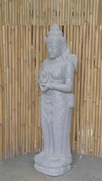 Product image 7 of the product “Standing Sri Dewi. Made from riverstone. Height 174cm ”