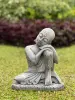  Product image 1 of the product “Amal - Buddha relax - left knee up. 24cm H | cast stone ”