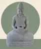  Product image 1 of the product “Seated Buddha in Thai style made of Riverstone, Holds a vessel in his hands, H. 150cm. ”