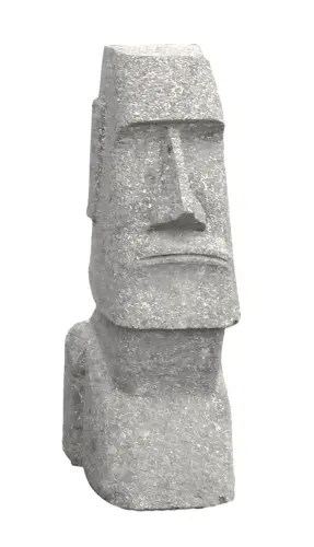 Product image of the product “Moai head, 50 cm H | Natural stone (Basanit), stonemasonry 50 cm”