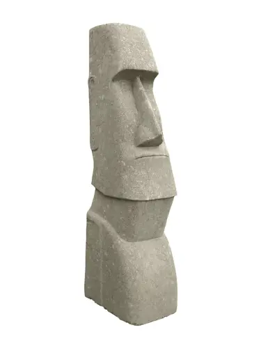 Product image of the product “Moai head, 120 cm H | Natural stone (Basanit), stonemasonry 120 cm”
