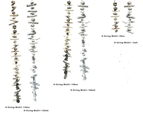 Product image of the product “Decorative hanger - driftwood and stone. In the sizes from 30 to 150cm. Available in Natural and White Glazed. ”