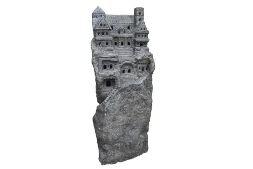 Product image of the product “Castle, Dragonrock, approx. 100cm height, casr stone, hollow, handcrafted & coloured 100 cm”