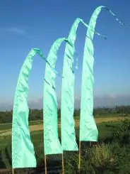 Product image 1 of the product “Bali flag, satin, turquoise turquoise (23) | 5 meter ”