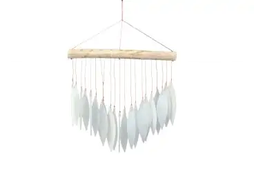 Product image 1 of the product “Windchime Ice, Glass shape leaves, Hanger bamboo rectangle ”