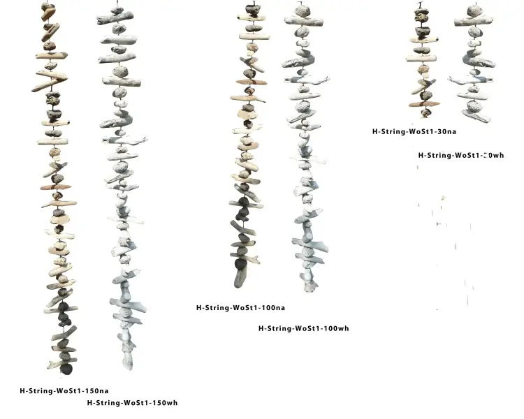 Product image 1 of the product “Decorative hanger - driftwood and stone. In the sizes from 30 to 150cm. Available in Natural and White Glazed. ”