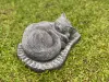  Product image 2 of the product “Lilith -Lying cat on pedestal, 33cm L | cast stone ”