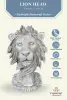  Product image 2 of the product “Cormac - Lion's head on pedestal, 45cm H | cast stone ”