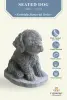  Product image 2 of the product “Aiden - Seated Dog, 16cm H | cast stone ”