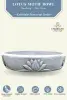  Product image 2 of the product “Bandung - Bowl with lotus motive, single flower, Ø 50 cm | cast stone ”