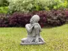  Product image 2 of the product “Amal - Buddha relax - left knee up. 24cm H | cast stone ”