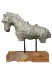  Product image 2 of the product “Tang horse on wooden base about 64 cm Height, Made of Fibre Cement ”
