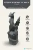  Product image 2 of the product “Sitting dragon on a rock, approx. 152 cm high. Cast stone, handcrafted & colored ”