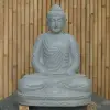  Product image 2 of the product “Seated Buddha made of Riverstone in Dhyana position - gesture of meditation, H. 80cm. ”