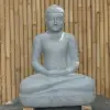  Product image 2 of the product “Seated Buddha made of Riverstone in Dhyana position - gesture of meditation, H. 80cm. ”