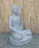  Product image 2 of the product “Seated Buddha made of Riverstone in Bhumisparsha - gesture of touching the earth. 86cm height. ”