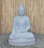  Product image 2 of the product “Seated Buddha made of Riverstone in Bhumisparsha - gesture of touching the earth. 83cm height. ”