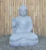  Product image 2 of the product “Seated Buddha made of Riverstone in Abhaya Position - gesture of fearlessness, H. 83cm. ”