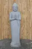  Product image 2 of the product “Standing Buddha made of Riverstone, position Namaskara , H. 149cm. ”