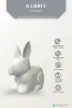  Product image 2 of the product “Rabbit, 40cm Height | Terazzo, White color ”