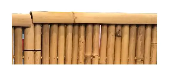 Product image of the product “Prepared yellow Bamboo as horizontal end for bamboo fence, 90cm length. weather protection suitable for fence in up to 5.5cm tube thickness ”