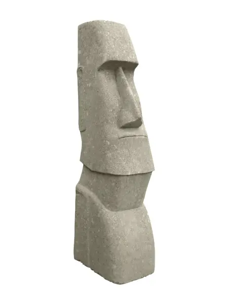 Product image of the product “Moai head, 120 cm H | Natural stone (Basanit), stonemasonry 120 cm”