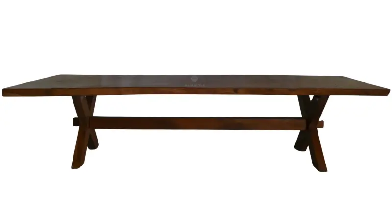 Product image of the product “Suar Wood Table with X-Style Wooden Legs – 0623-091# ”