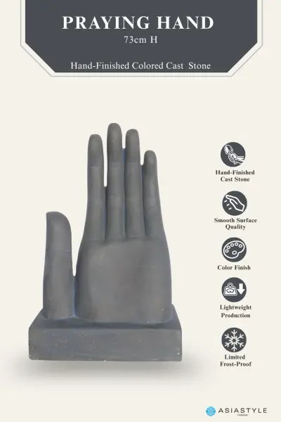 Product image of the product “Praying Hand, 73 cm Height, Cast Stone, Bronze Colour ”