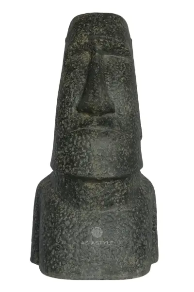 Product image of the product “Moai Head, 100 cm Height, Cast Stone, Antique Finish Colour ”