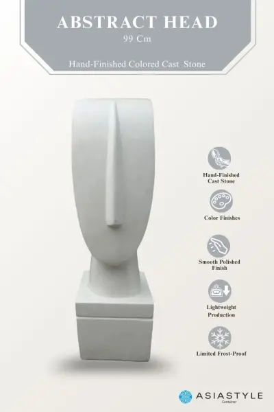 Product image of the product “Abstract head, 99cm Height | Terazzo, White color ”