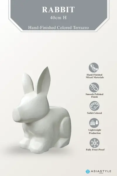 Product image of the product “Rabbit, 40cm Height | Terazzo, White color ”