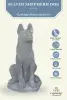  Product image 3 of the product “Seated shepard dog, 65cm Height - cast stone. ”