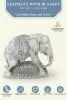  Product image 3 of the product “Avan - Elephant with blanket, looking to the right. 63 cm L | cast stone ”