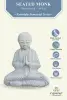  Product image 3 of the product “Lokesh - Seated Monk no hair, 64 cm H | cast stone ”