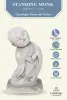  Product image 3 of the product “Ling - Monk, standing, bent sideways, 34 cm H | cast stone ”