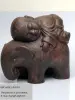  Product image 3 of the product “Reclining monk on elephant about 64 cm Height, Made of Fibre Cement ”