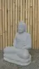  Product image 3 of the product “Seated Buddha made of Riverstone in Dhyana position - gesture of meditation, 58cm height, natural ”