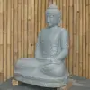  Product image 3 of the product “Seated Buddha made of Riverstone in Dhyana position - gesture of meditation, H. 80cm. ”