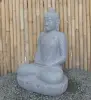  Product image 3 of the product “Seated Buddha made of Riverstone in Dhyana position - gesture of meditation, H. 81cm. ”