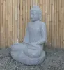  Product image 3 of the product “Seated Buddha made of Riverstone in Dhyana position - gesture of meditation, H. 81cm. ”