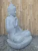  Product image 3 of the product “Seated Buddha made of Riverstone in Abhaya Position - gesture of fearlessness, H.100 cm, natural. ”