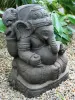 Product image 4 of the product “Ganesh with Relief at the backside, approx. 40cm, Antique finish ”
