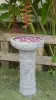  Product image 4 of the product “Jakarta - Bowl with flower motiv, frangipani, Ø 30 cm | cast stone ”