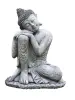  Product image 4 of the product “Rahman - Buddha relax- one leg up, 65 cm H | cast stone ”