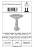  Product image 4 of the product “Set Bangkok – Bird Bath | 60 cm Height, Ø Bowl 50 cm | Casted Stone ”