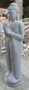  Product image 4 of the product “Standing Buddha with floral carving, Greeting position. 39 x 30 x 129cm. Natural stone (river stone), stonemasonry ”